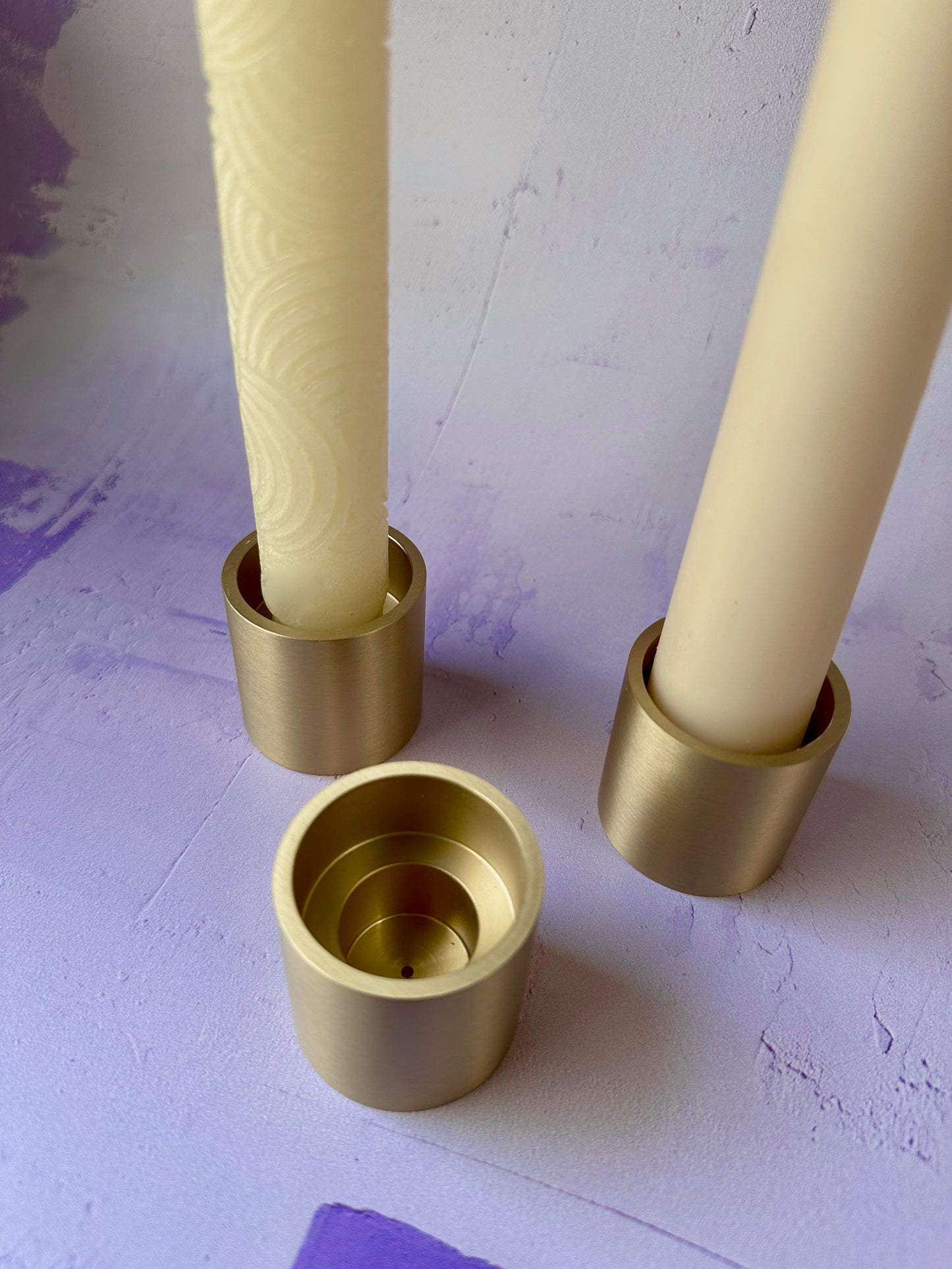 Brass 3x candle Holder