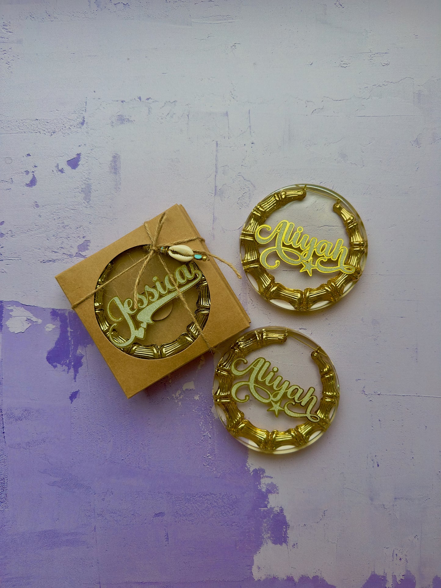 Bamboo Custom Coaster Set