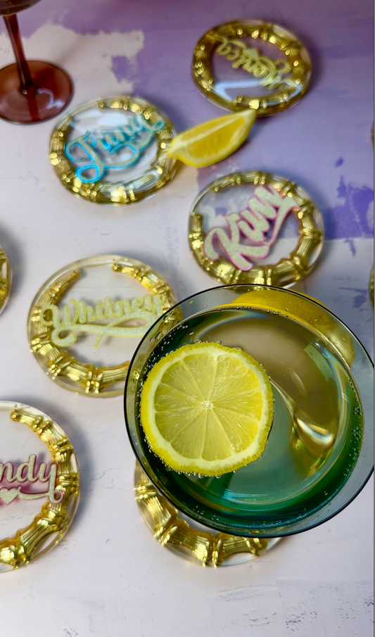 Custom Name Plate Single Coaster
